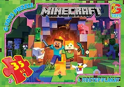 Пазли G-Toys Minecraft, 35 елементів, MC787