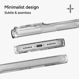 Чохол для iPhone 17 Pro Max ZAGG Gear4 Crystal Palace Clear Case MagSafe Прозорий протиударний - мініатюра 7