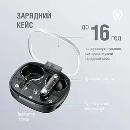 Навушники Piko TWS-SimpleMe TWS Black - мініатюра 3