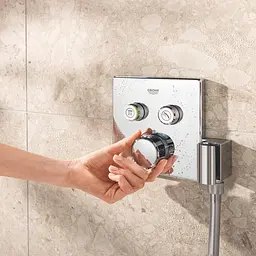 Душова система прихованого монтажу термостатична Grohe QuickFix Precision Smartcontrol Cube 34876000, Хром - мініатюра 8