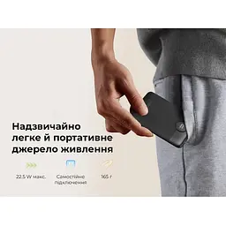 Зовнішній акумулятор VEGER 10000 mAh with built-in cables Type C / Lightning PD QC3.0 2A 22,5W C11 (W1170) black (VG-W1170) - мініатюра 7