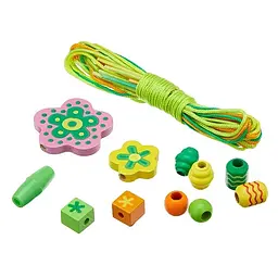 Набір дерев'яних намистин Melissa & Doug Квітковий сад (MD4178) - мініатюра 2