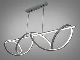 Стельова люстра LED Diasha 2263-120GR 84W, сірий, сучасний стиль для кафе, ресторану, вітальні, спальні, офісу