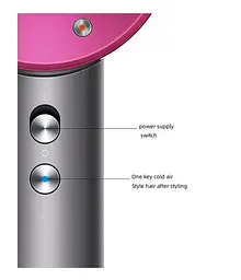 Фен стайлер для волосся Kemei 5 в 1 Supersonic Premium Magic Hair 1600 Вт 5 насадок Рожевий (HD07P) - мініатюра 5