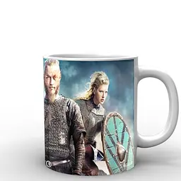 Кухоль GeekLand Вікінги Vikings Ролло, Рагнат, Лагерта VK.02.001 330 мл білий - мініатюра 3