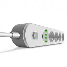 Віддалений рушій LDNIO SE4432 на 4 розетки 4 USB 2м Білий - мініатюра 5