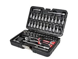 Набір головок торцевих з тріскачкою 1/4″ 46 предметів Vitals Master