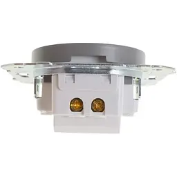 Розетка Brille WB-2USB Grey (42-292) - мініатюра 2