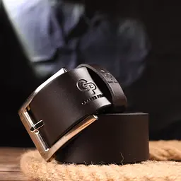 Чоловічий шкіряний ремінь GRANDE PELLE 3,8х120 см acs0024547 - мініатюра 9