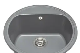 Кухонна мийка гранітна Miraggio Malibu gray 516x516x220 00208306, Сірий - мініатюра 3
