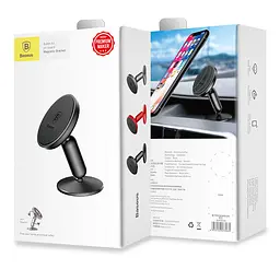 Холдер Baseus Bullet An on-board Magnetic Bracket Чорний - мініатюра 2