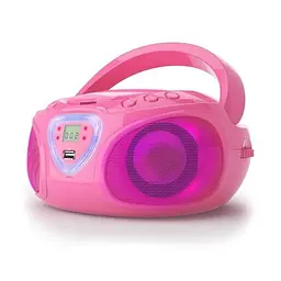 Музичний Бумбокс Auna Roadie CD Boombox FM Radio Light Show (10029815) - мініатюра 2