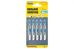 Набір полотен пилок для лобзика метал Mastertool 53 х 1.2 мм (в упаковці 5 шт.) 14-2811 - мініатюра 2