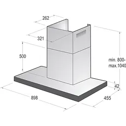 Витяжка Т-подібна Gorenje WHT9SYB [142698] - мініатюра 5