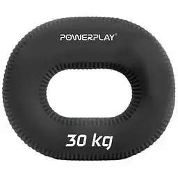 Еспандер кістьовий PowerPlay силіконовий PP-4336 Hand Grip Hard 30 кг Чорний (PP_4336_Black_30kg)