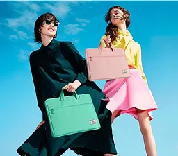 Сумка для ноутбука WiWU Vivi Laptop Handbag 14" Green [6936686411127] [101620] - мініатюра 3