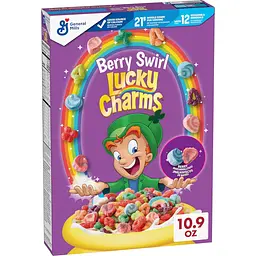 Сухий сніданок Lucky Charms Berry Swirl з маршмелоу, 308г