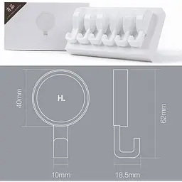 Набір настінних гачків Happy Life Small Hook 6 шт White [26035] - мініатюра 5