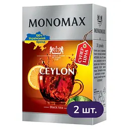 Набір чорного чаю Monomax Ceylon супер ціна 160 г (2 шт. х 80 г) - мініатюра 2