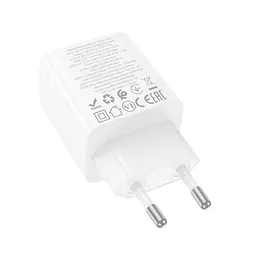 МЗП Hoco N55 Fundador PD20W four-port (2USB-A/2C) White - мініатюра 3