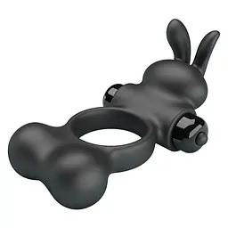 Ерекційне кільце Pretty Love Vibrant Penis Ring Yusuf Black - мініатюра 4