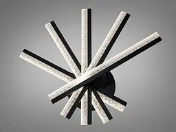 Стельова LED-люстра Diasha MX3072/5BK, багатолінійна геометрія, Ø62 см, 70 W - мініатюра 2
