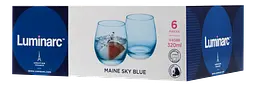 Набір склянок Maine Sky Blue, 6х320 мл низька (V4588) Luminarc kuh0016603 - мініатюра 2