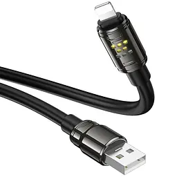 Дата кабель Hoco U143 Joy USB to Lightning 2.4A (1.2m) Black - мініатюра 5