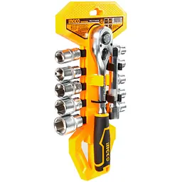 Набір торцевих головок з тріскачкою Ingco Industrial 1/2" 24 предмети (HKTS12122) - мініатюра 3
