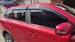 Дефлектори вікон вітровики для Mitsubishi Outlander 2012-2020 Скотч 3M Voron Glass - мініатюра 5