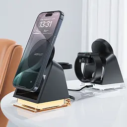 БЗП Acefast E17 desktop 3-in-1 Black - мініатюра 5