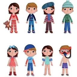 Навчальна магнітна гра Apli Kids Одяг (17557) - мініатюра 3