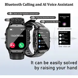 Розумний годинник Viran для чоловіків 1.96 дюйма AMOLED Fitness Tracker Smartwatch - мініатюра 2