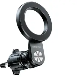 Універсальний автотримач Canyon Magnetic car holder OnGrip 12 suction + air vent Black (CNS-CCHM12) - мініатюра 5