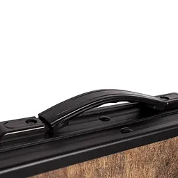 Складний стіл Bo-Camp Melrose Oval 120x80 cm Black/Wood look (1404220), Коричневий - мініатюра 6