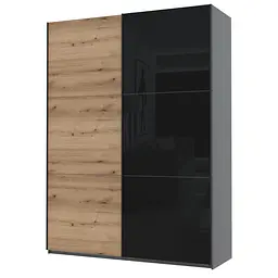 Шафа-купе Doros G-Caiser Графіт / Дуб Евок 1 ДСП / 1 Скло / 3 частини 180х60х240 (42005015) - мініатюра 6
