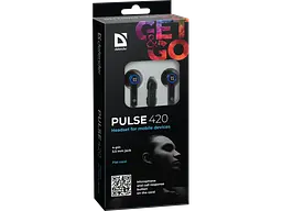 Навушники Defender Pulse 420 Black/Blue - мініатюра 3