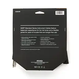 Кабель мультимедійний MXR 6.35 mm M - 6.35 mm M прямий / кутовий чорний 3 м (DCIS10R) - мініатюра 5