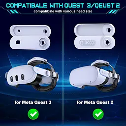 Пов'язка на голову Elegamefy Comfort для Meta Quest 3/Quest 3s, подвійні ручки, пов'язані Elite Strap, підтримка, VR-аксесуар - мініатюра 6