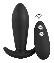 Анальна пробка Remote Controlled Vibro Plug 12 см (чорний) - мініатюра 2
