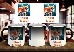 Чашка "Trippi Troppi" 330 мл Хамелеон глянцевий синій