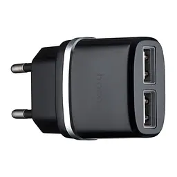 МЗП Hoco C12 Smart dual USB charger ( EU ) 2USB 2.4A Black