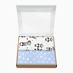 Багаторазові пелюшки дитячі PANDA & STARS 2шт COSAS (4822052053140) - мініатюра 2