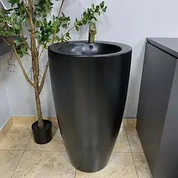Умивальник VBI Agropoli black matt напольний VBI-019004, Чорний матовий