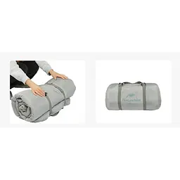 Спальний мішок овальний Naturehike PS300 CNK2350WS026, сірий - мініатюра 4