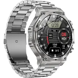 Смарт-годинник Uwatch Smart Surf X Pro Steel 2 ремінці сріблястий (3382) - мініатюра 3