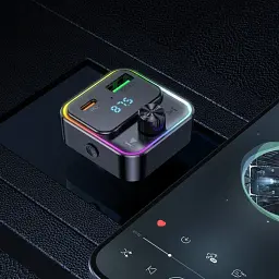 FM-трансмітер модулятор HOCO E81 (USB/Type-C PD30W/3A QC3.0) BT FM transmitter Чорний - мініатюра 4