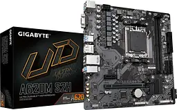 Gigabyte Материнська плата GIGABYTE A620M S2H sAM5 A620 2xDDR5 M.2 HDMI DP D-Sub mATX - мініатюра 4