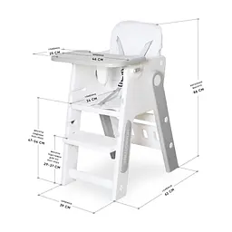 Стілець для годування Mealux Feedo White/Grey (KD-F033 White/Grey) - мініатюра 3