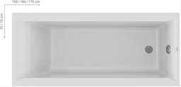 Ванна акрилова Ravak Favorit 170x75, біла XC00100123